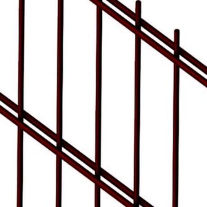 Panele ogrodzeniowe  8/6/8 - antracyt , brązowe , czarne , szare , zielone - 1,43 m