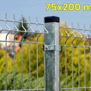 Panele ogrodzeniowe  250cm/123cm/4mm - 75x200mm - ocynkowane