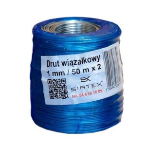 Drut wiązałkowy ocynkowany - 1 mm / 50 m x 2