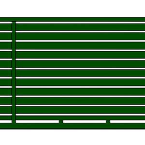 Brama przesuwna WALL 100 - 4,00 m - antracyt , brązowa , czarna , szara , zielona